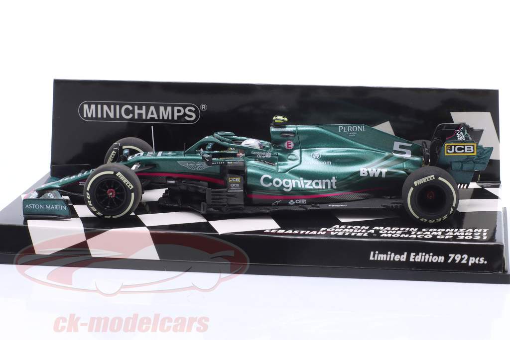 S. Vettel Aston Martin AMR21 #5 5e Monaco GP formule 1 2021 1:43 Minichamps