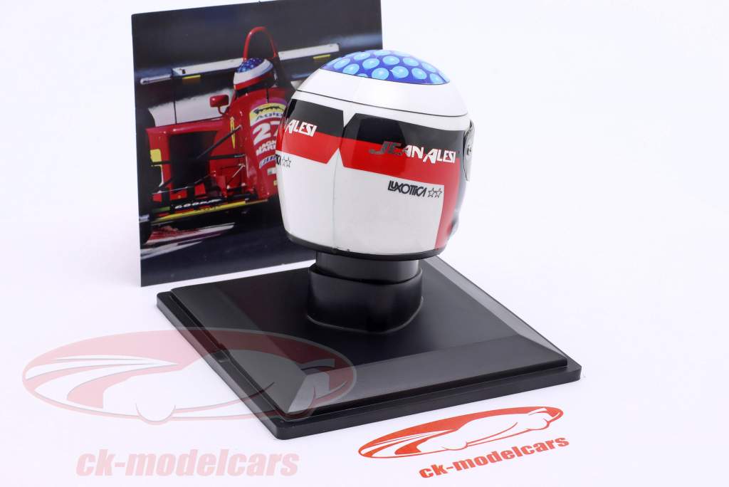 Jean Alesi #27 Scuderia Ferrari 412T2 formule 1 1995 helm 1:5 Spark Editions