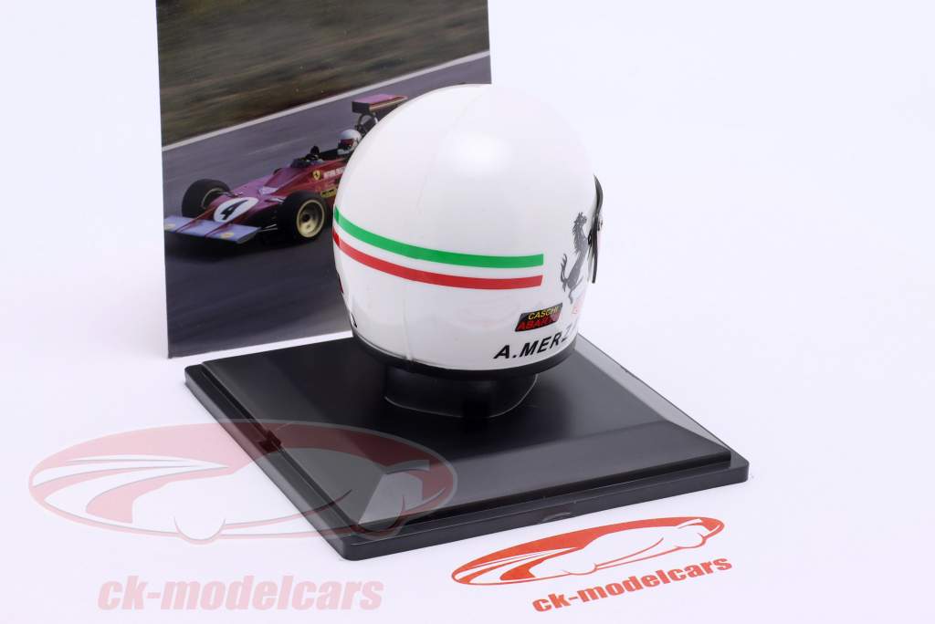 Arturo Merzario #4 Scuderia Ferrari 312PB fórmula 1 1973 casco 1:5 Spark Editions