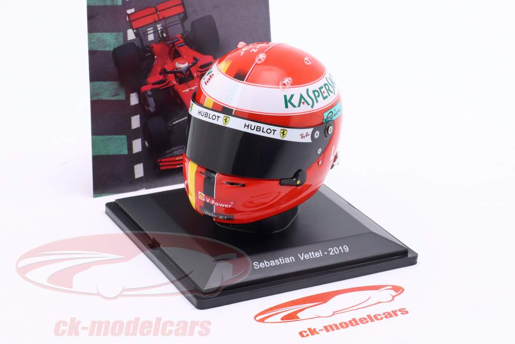 Sebastian Vettel #5 Scuderia Ferrari SF90 Fórmula 1 2019 capacete 1:5 Spark Editions
