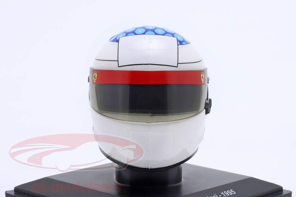 Jean Alesi #27 Scuderia Ferrari 412T2 formule 1 1995 helm 1:5 Spark Editions