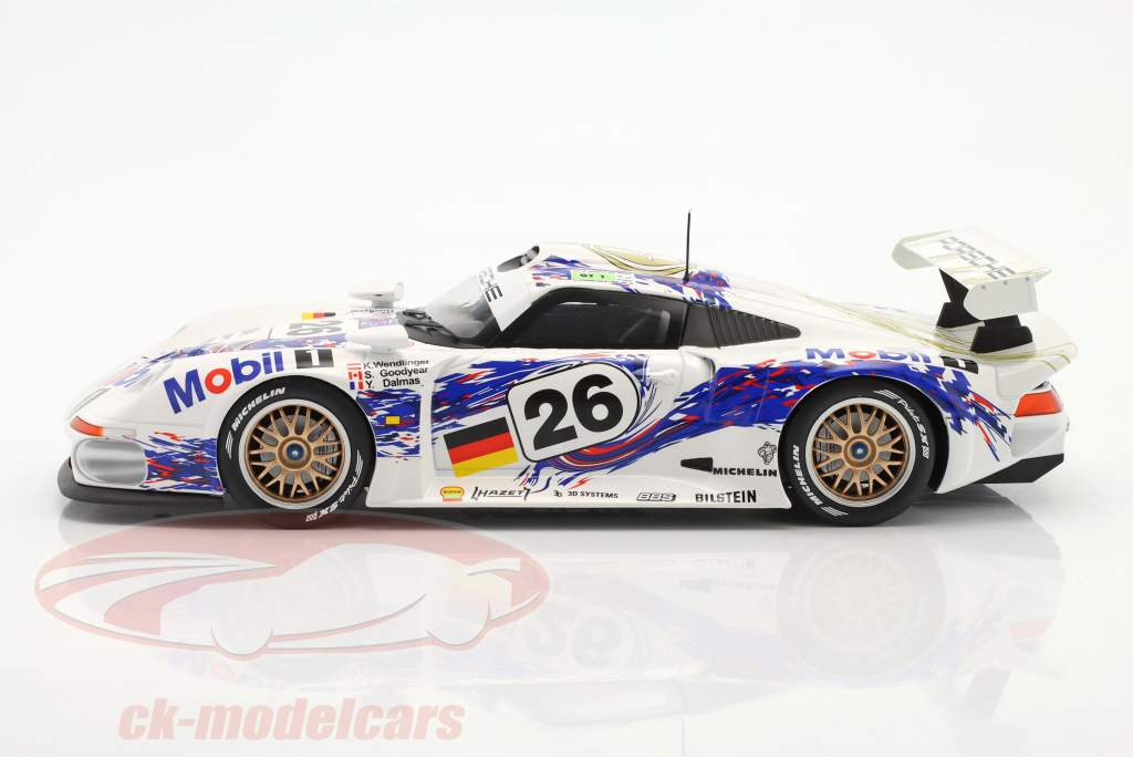 Porsche 911 GT1 #26 第三名 24h LeMans 1996 Dalmas, Wendlinger, Goodyear 1:18 WERK83