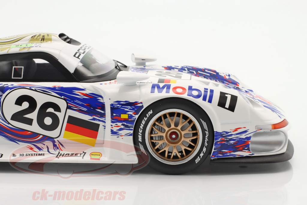 Porsche 911 GT1 #26 第三名 24h LeMans 1996 Dalmas, Wendlinger, Goodyear 1:18 WERK83