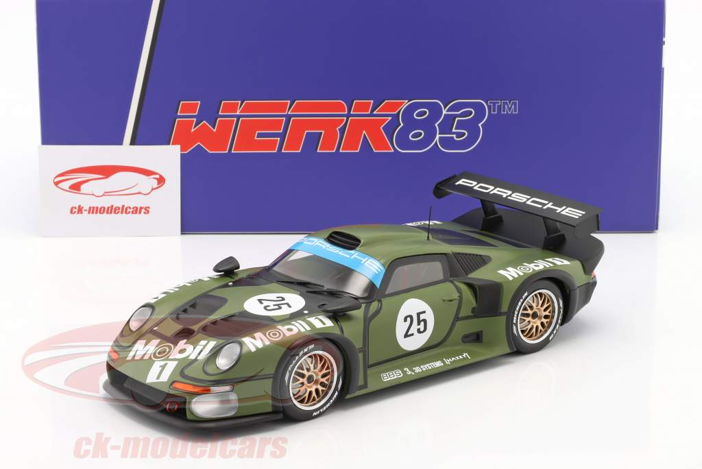 Porsche 911 GT1 #25 Prequalifying 24h LeMans 1996 Stuck, Wollek, Boutsen 1:18 WERK83