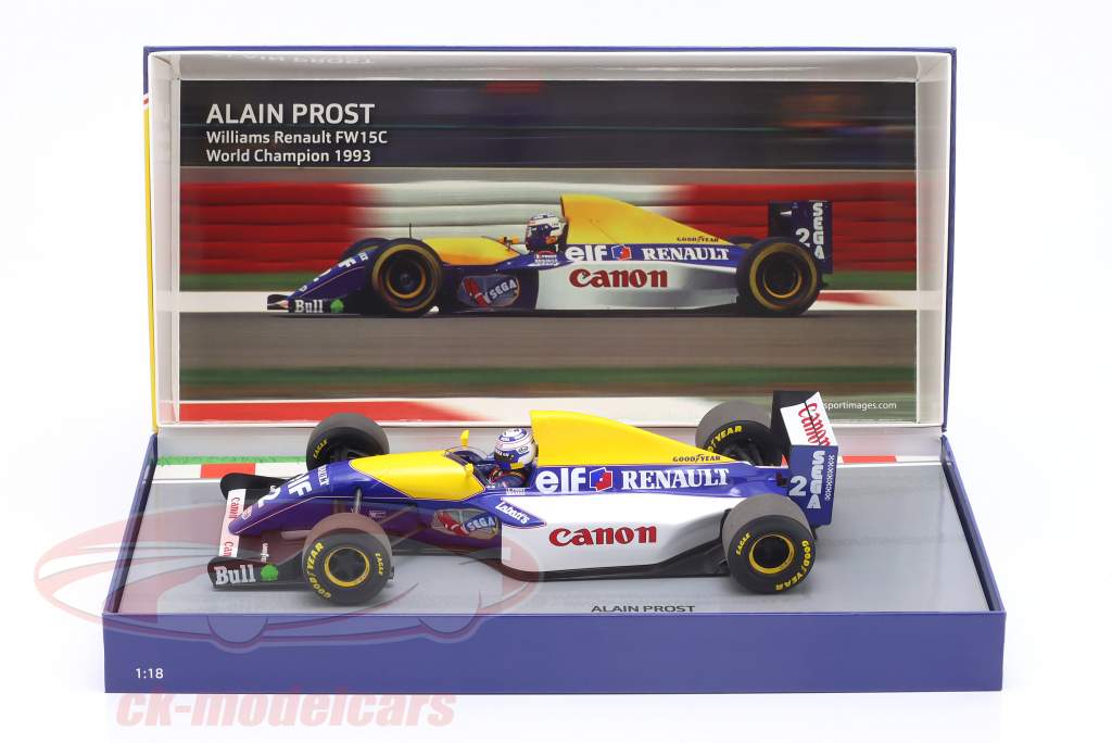 Minichamps 1:18 Alain Prost Williams FW15C #2 方式 1 世界
