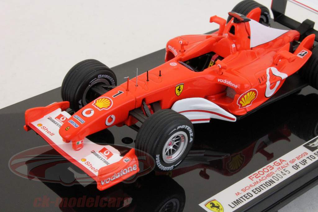 M.舒马赫F2003-GA＃1 GP意大利一级方程式赛车2003 1:43精英的Hotwheels