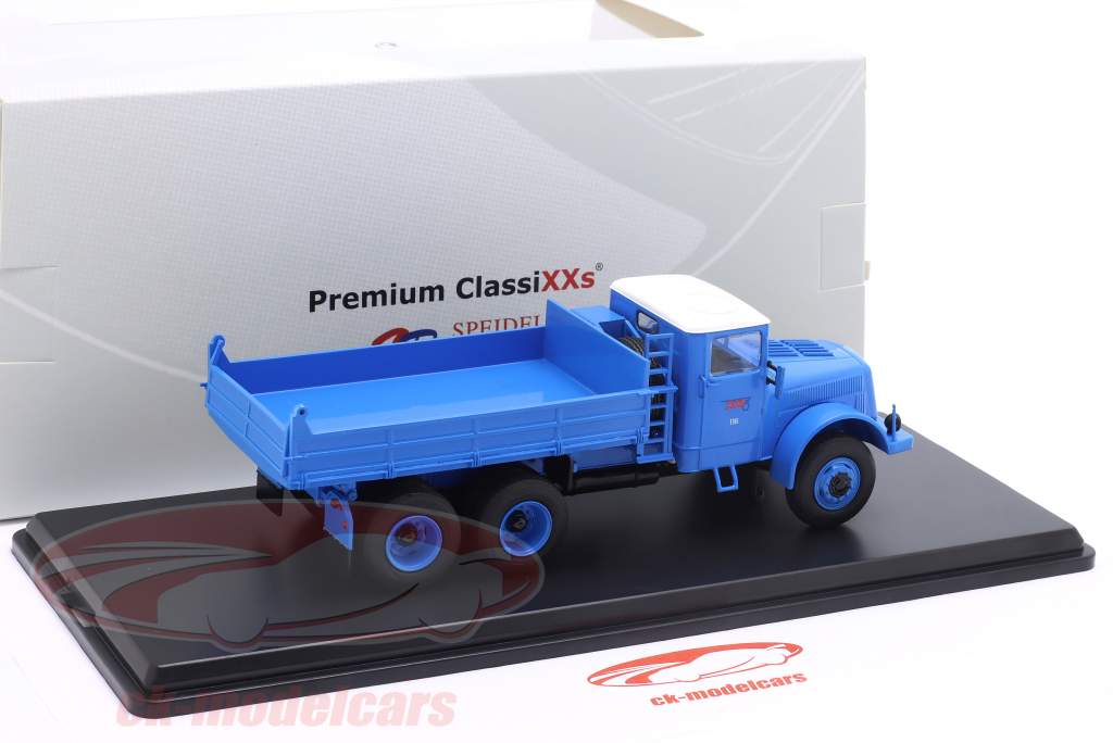 Tatra 111 S2 skraldevogn Byggeår 1961 blå 1:43 Premium ClassiXXs