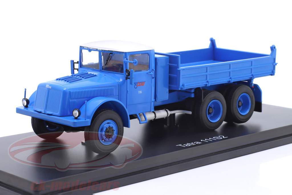 Tatra 111 S2 skraldevogn Byggeår 1961 blå 1:43 Premium ClassiXXs