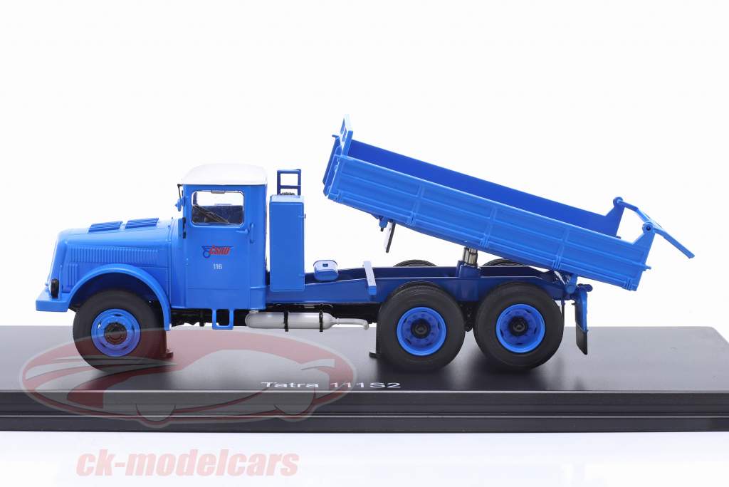 Tatra 111 S2 skraldevogn Byggeår 1961 blå 1:43 Premium ClassiXXs