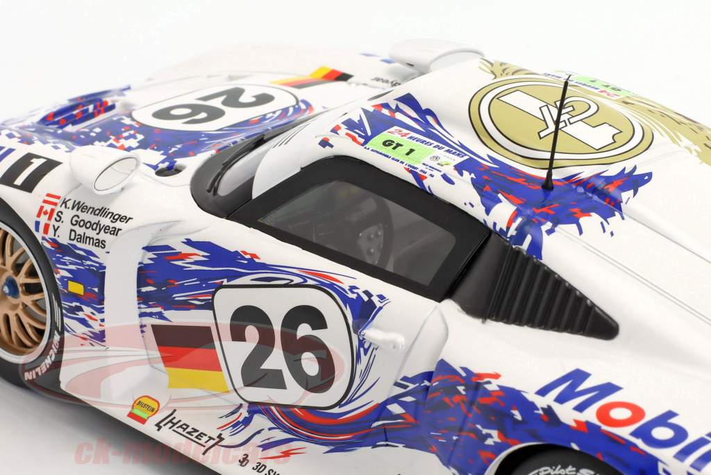 Porsche 911 GT1 #26 第三名 24h LeMans 1996 Dalmas, Wendlinger, Goodyear 1:18 WERK83