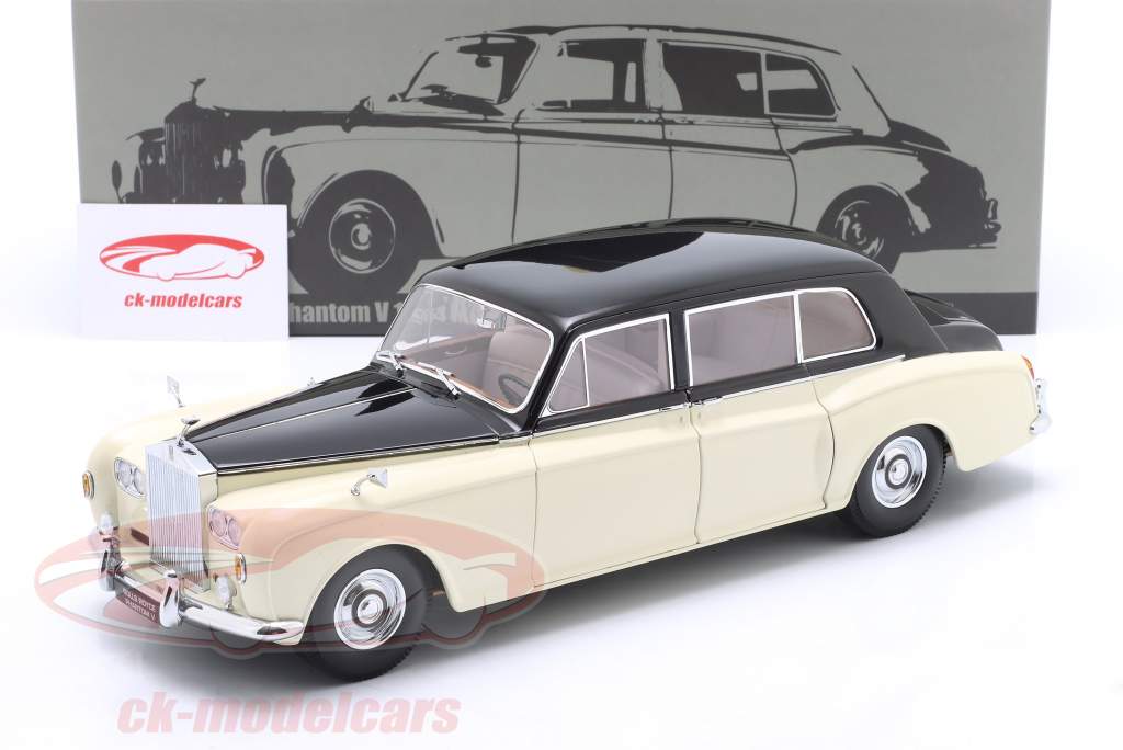 Rolls Royce Phantom V LHD Год постройки 1964 слоновая кость / черный 1:18 Paragon Models