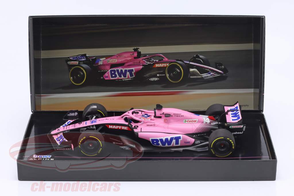 1/18ミニチャンプス アルピーヌF1 A522 F.アロンソ Minichamps 1:18 Fernando Alonso Alpine A522 #14 Bahrain GP