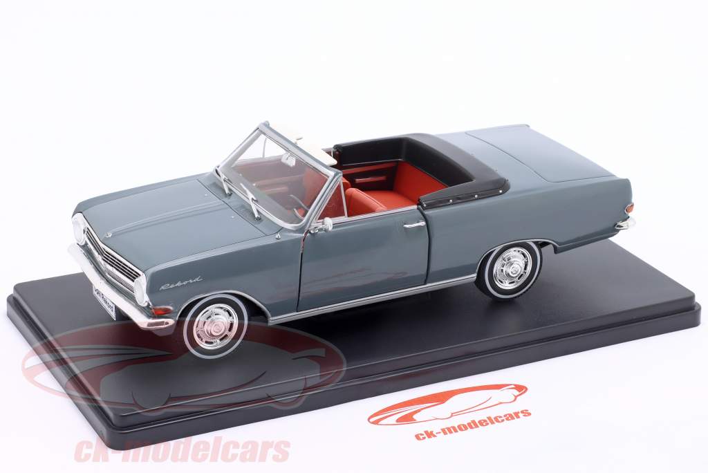 Opel Rekord A 德国敞篷车 建设年份 1964 深灰色 1:24 Hachette
