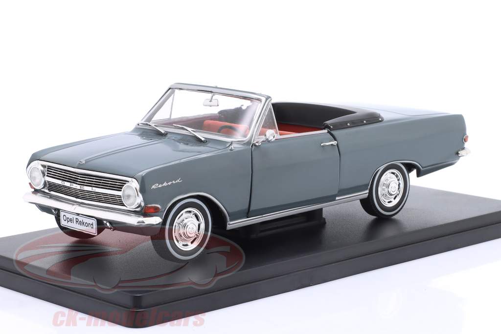 Opel Rekord A cabriolet allemand Année de construction 1964 gris foncé 1:24 Hachette