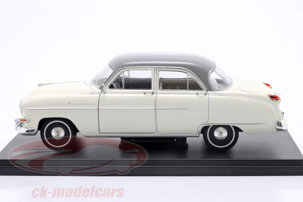 Opel Kapitän ano de construção 1954 branco / Cinza 1:24 Hachette