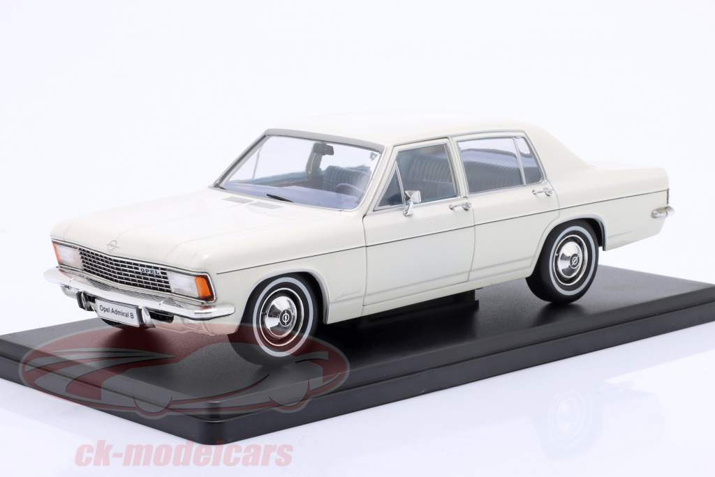 Opel Admiral B Bouwjaar 1969 wit 1:24 Hachette