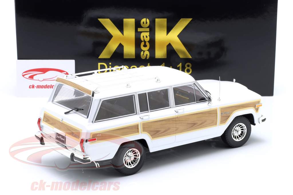 Jeep Grand Wagoneer Год постройки 1989 белый / имитация дерева 1:18 KK-Scale