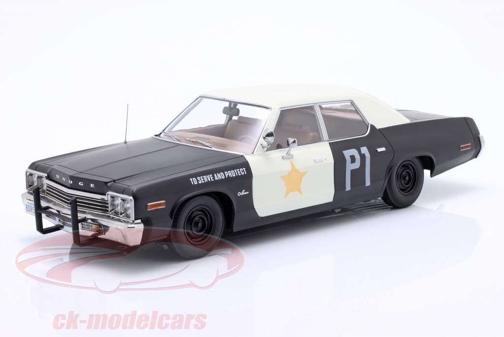 Dodge Monaco Bluesmobile look-a-like 1974 nero / bianco 1:18 KK-Scale