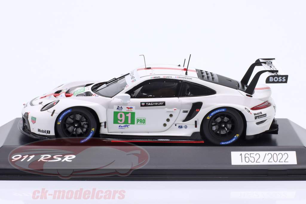 Porsche 911 RSR-19 #91 vincitore LMGTE-Pro 24h LeMans 2022 1:43 Spark