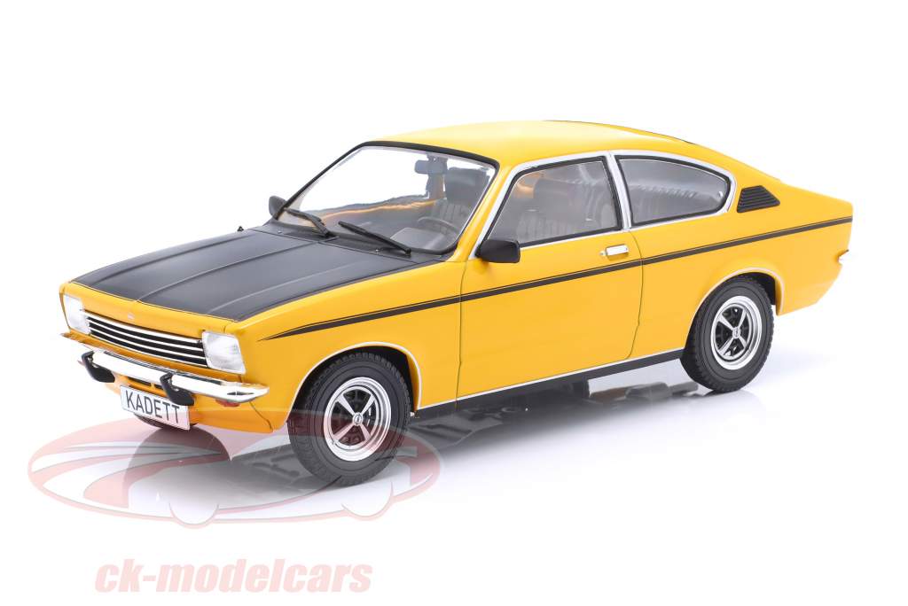 Opel Kadett C Coupe SR Year 1975 dark yellow / black 1:18 ModelCar Group