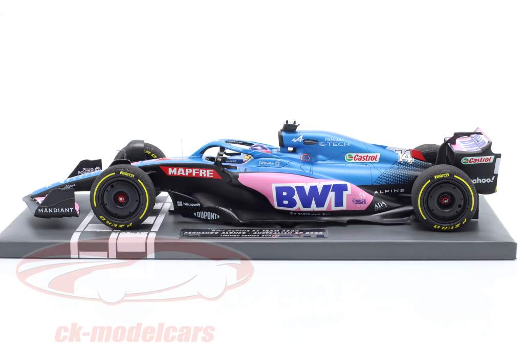 Fernando Alonso Alpine A522 #14 Australia GP fórmula 1 2022 1:18 Minichamps