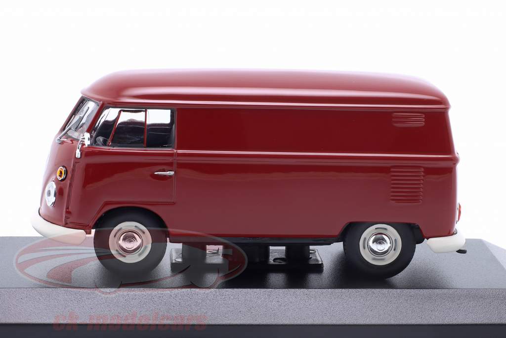Volkswagen VW T1 panel van year 1963 dark red 1:43 Minichamps