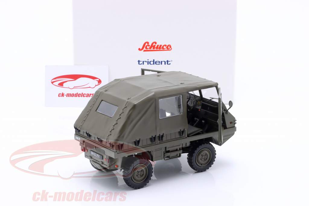 506-003 シュコー 1/18 trident Steyr-Puch Schuco 1:18 Steyr-Puch Haflinger Austrian army olive
