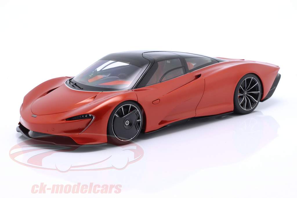 McLaren Speedtail Année de construction 2020 volcan orange 1:18 AUTOart