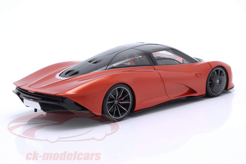 McLaren Speedtail Année de construction 2020 volcan orange 1:18 AUTOart