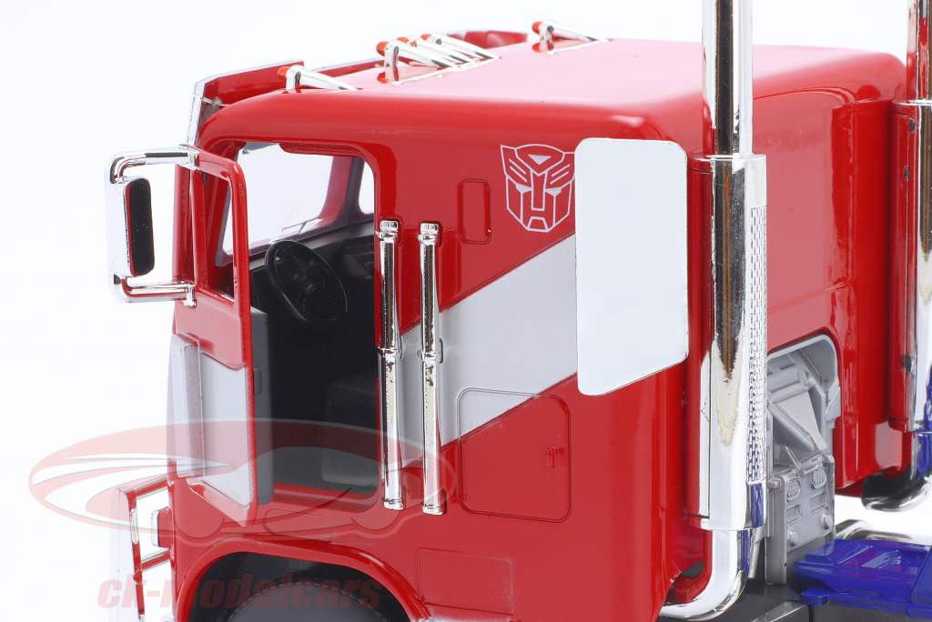 Jadatoys 1:24 Optimus Prime Truck Transformers 7 (2023) red