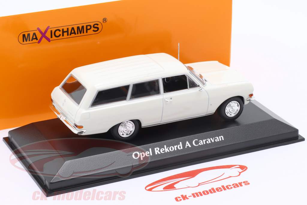 Opel Rekord A Caravan 建設年 1962 白 1:43 Minichamps