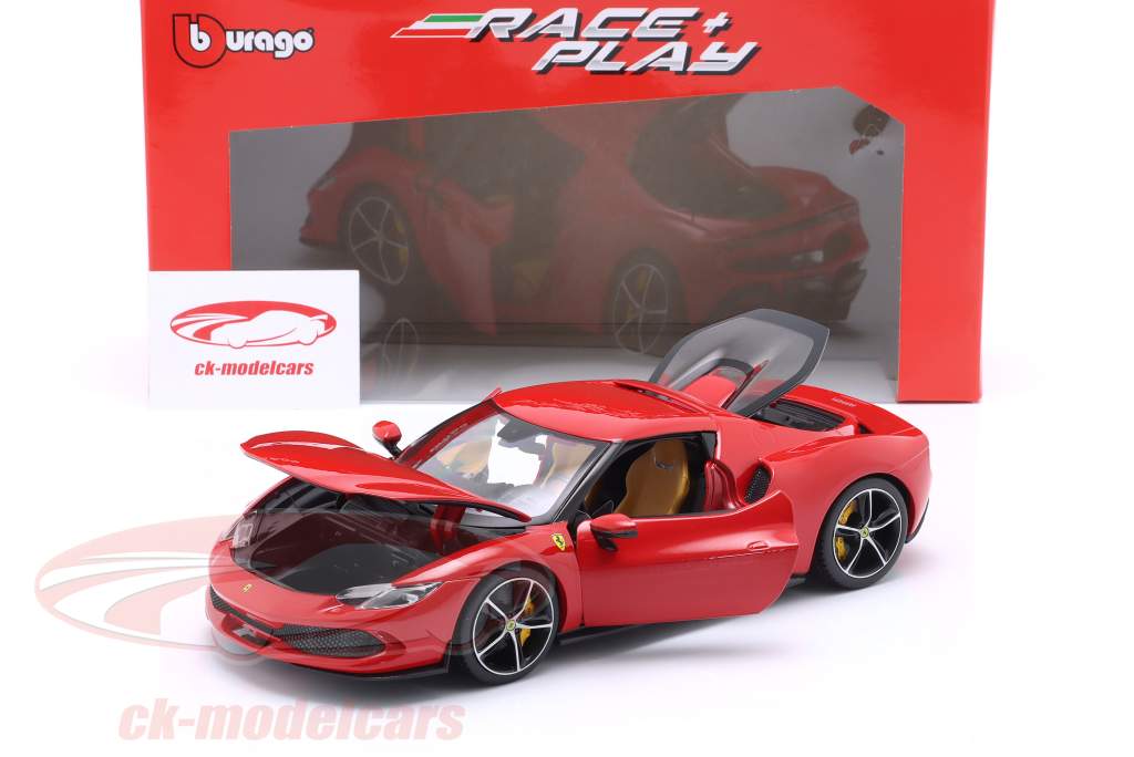 Ferrari 296 GTB Hybrid 830PS V6 Baujahr 2021 rot 1:18 Bburago