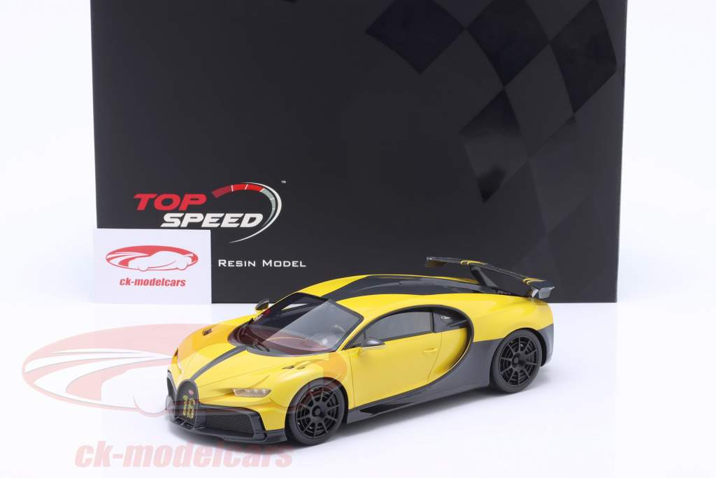 Bugatti Chiron Pur Sport giallo / nero 1:18 TrueScale
