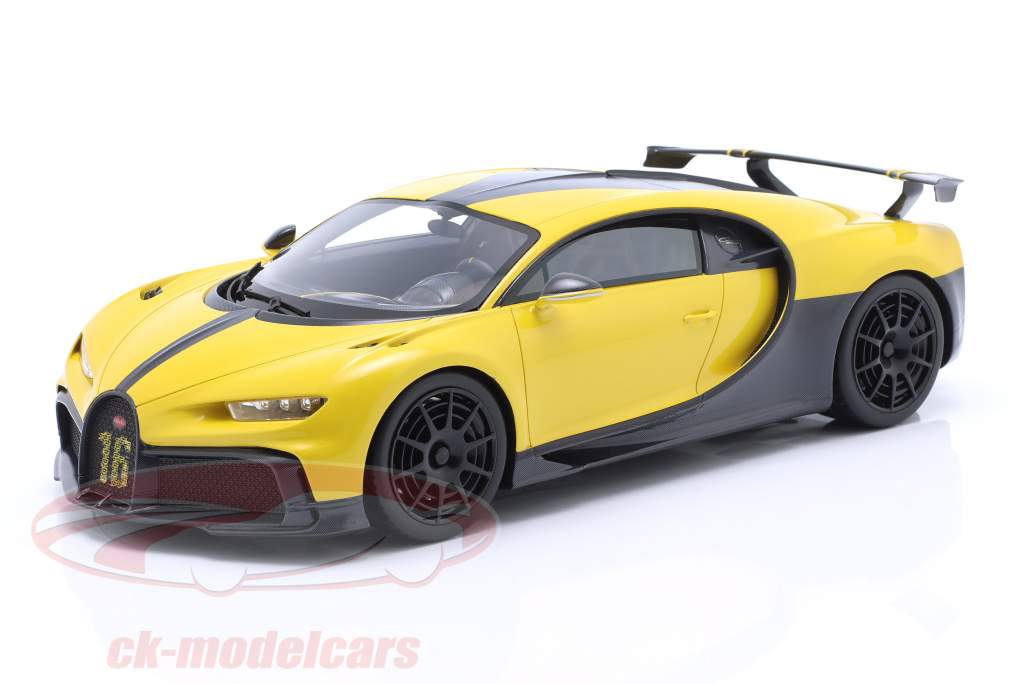 Bugatti Chiron Pur Sport giallo / nero 1:18 TrueScale