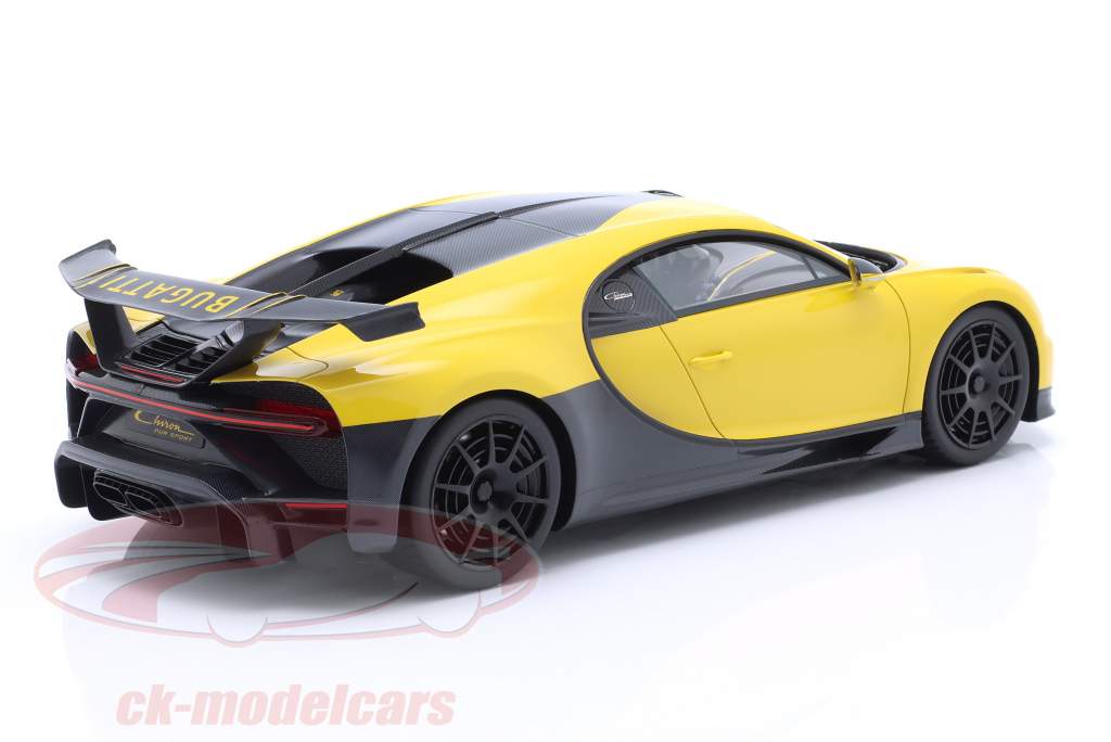 Bugatti Chiron Pur Sport giallo / nero 1:18 TrueScale
