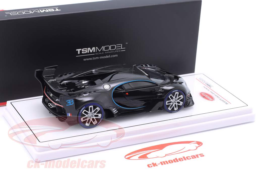 Bugatti Vision Gran Turismo preto 1:43 TrueScale