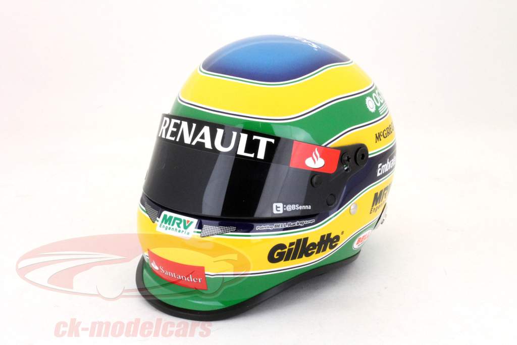 B.塞纳的威廉姆斯FW34一级方程式赛车2012盔1:2贝尔