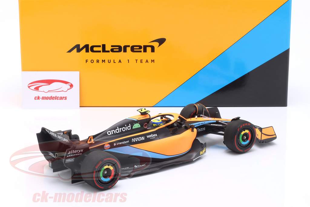 Lando Norris McLaren MCL36 #4 Bahrain GP Formula 1 2022 1:18 Minichamps