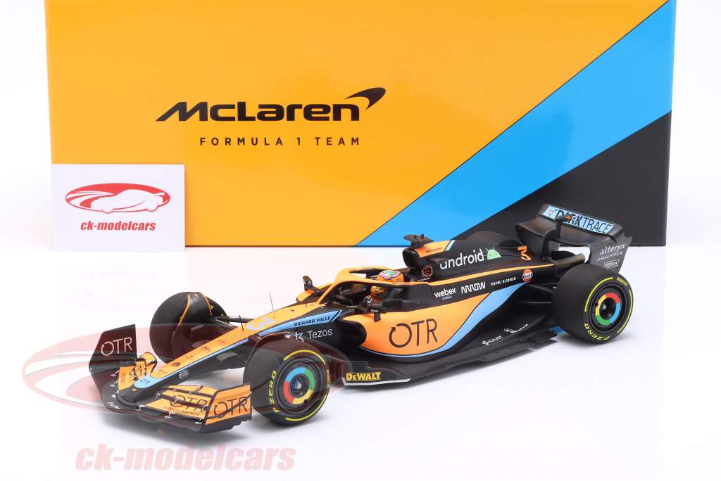 Daniel Ricciardo McLaren MCL36 #3 6ème Australie GP formule 1 2022 1:18 Minichamps