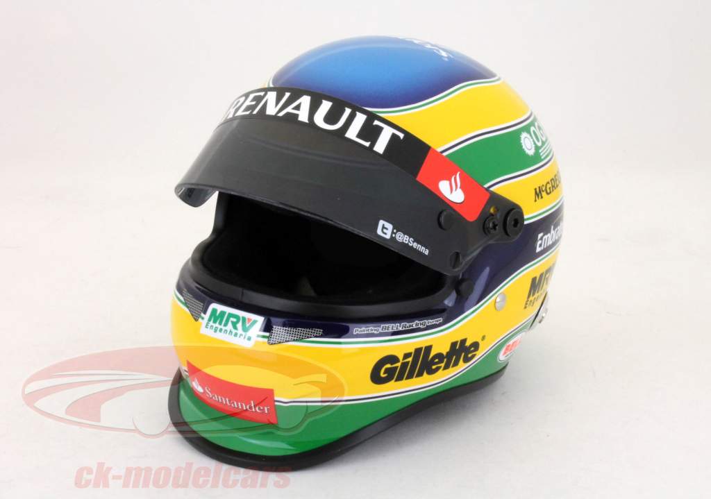 B.塞纳的威廉姆斯FW34一级方程式赛车2012盔1:2贝尔