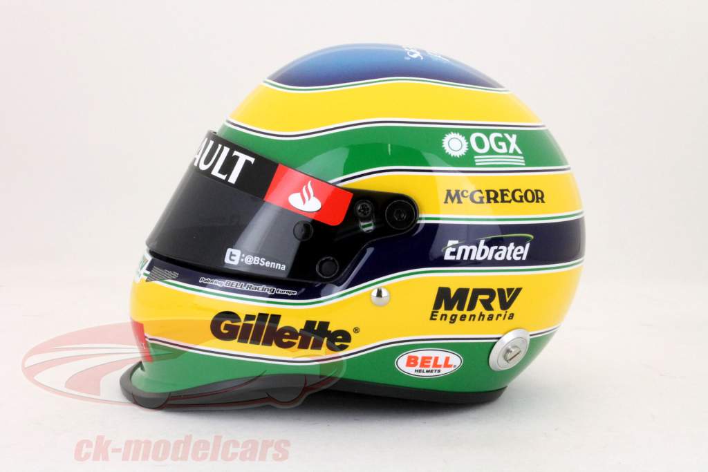 B.セナウィリアムズFW​​34フォーミュラ1 2012ヘルメット1時02ベル