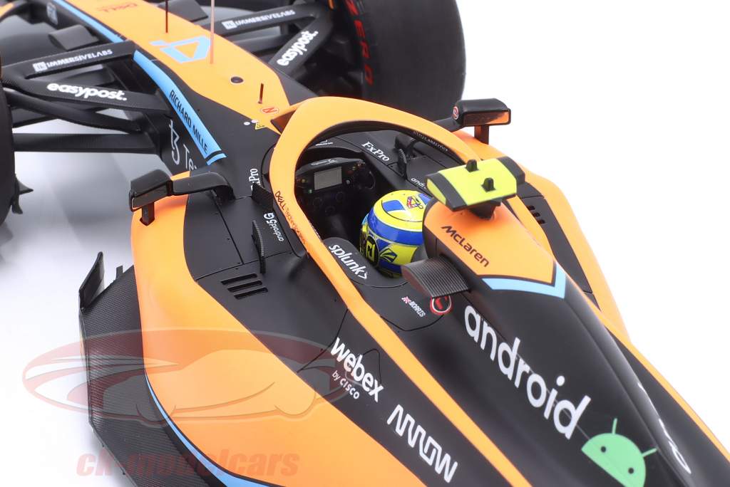 Lando Norris McLaren MCL36 #4 Bahrain GP Formula 1 2022 1:18 Minichamps