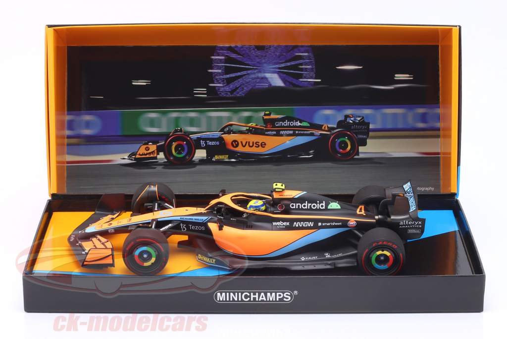 Lando Norris McLaren MCL36 #4 Baréin GP fórmula 1 2022 1:18 Minichamps