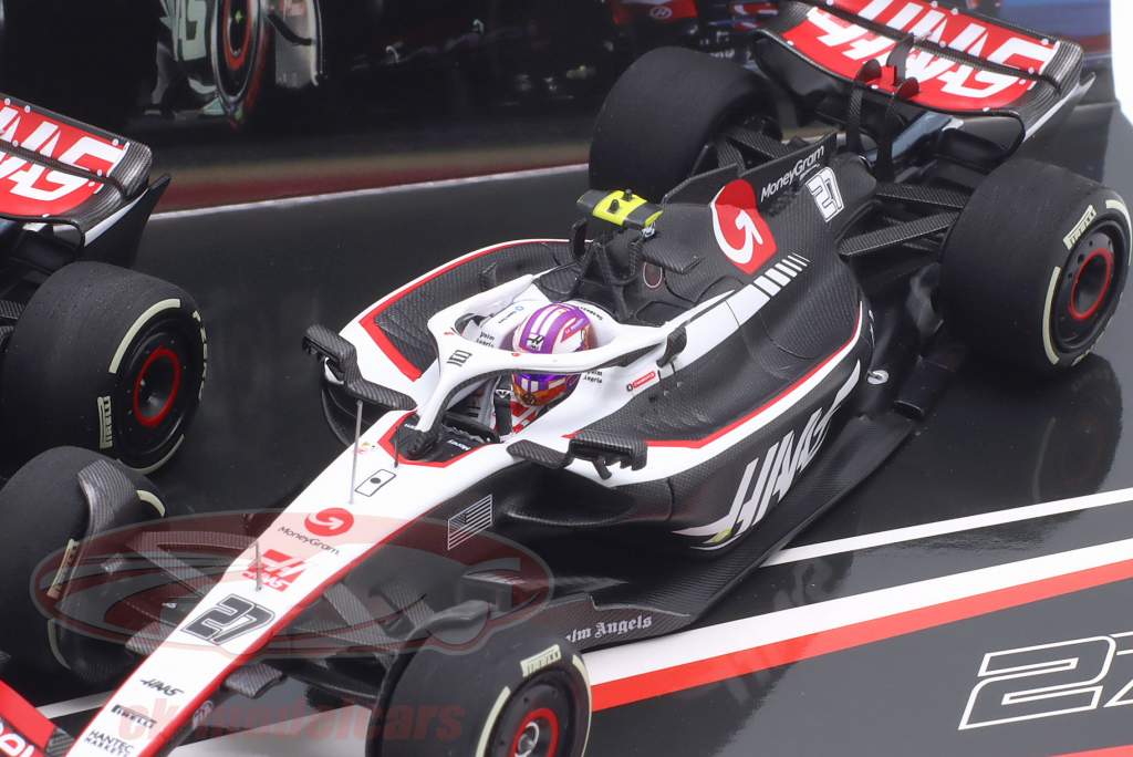 2-Car Set Hülkenberg #27 & Magnussen #20 Haas F1 Team Fórmula 1 2023 1:43 Minichamps