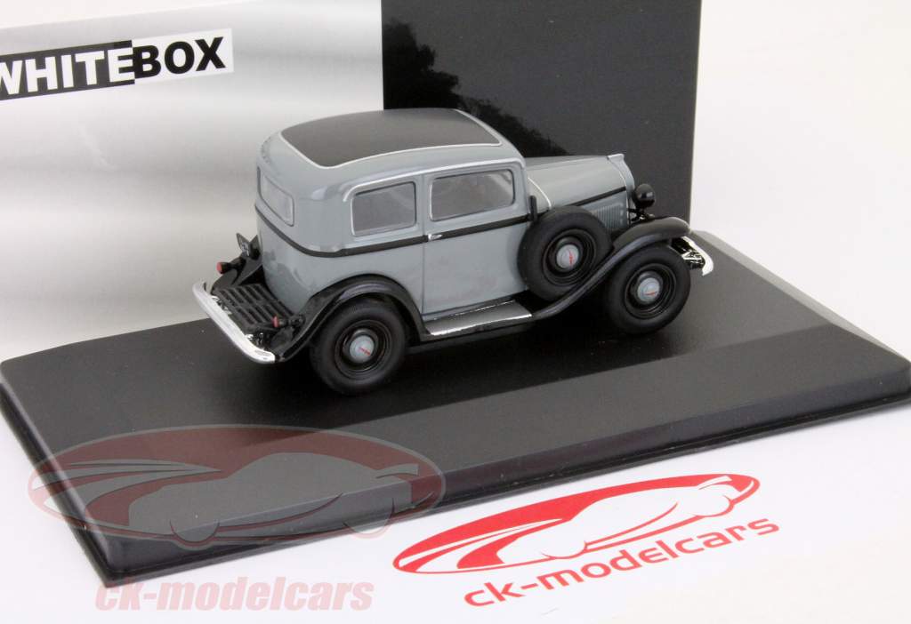 オペルP4セダングレー/ブラック1時43モデルWhiteBox