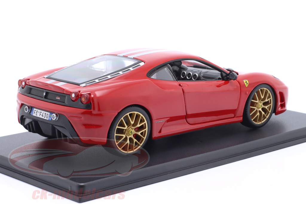 Ferrari 430 Scuderia Byggeår 2007 rød 1:24 Bburago
