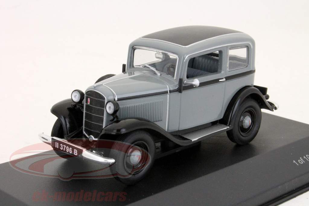 オペルP4セダングレー/ブラック1時43モデルWhiteBox