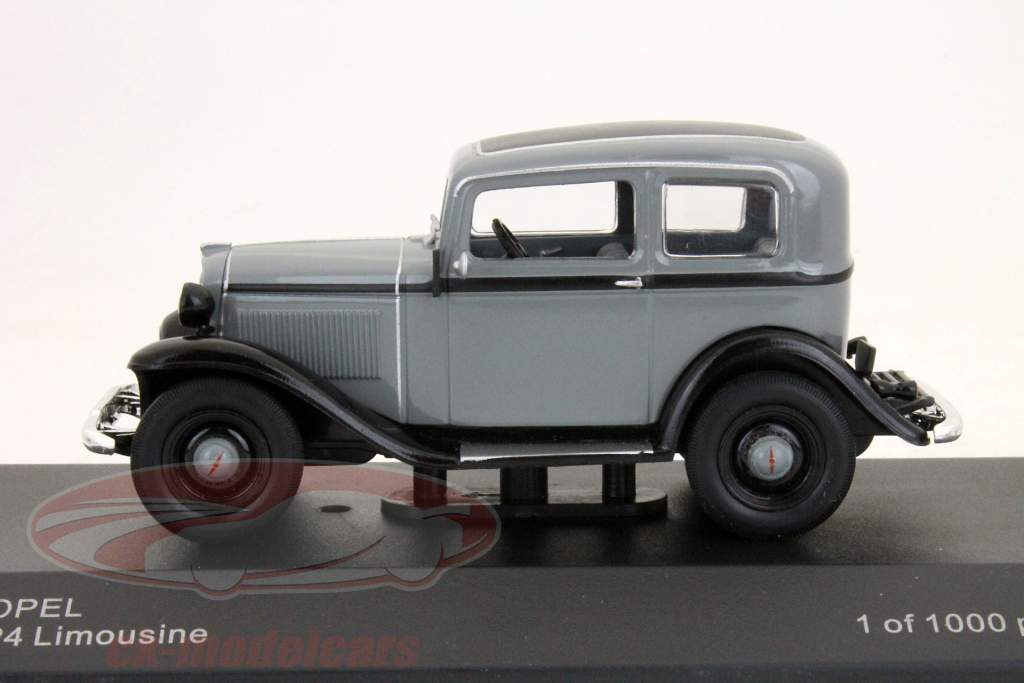 オペルP4セダングレー/ブラック1時43モデルWhiteBox