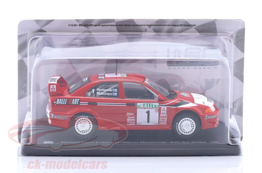 Altaya 1:24 Mitsubishi Lancer Evo VI #1 Winner Rallye New