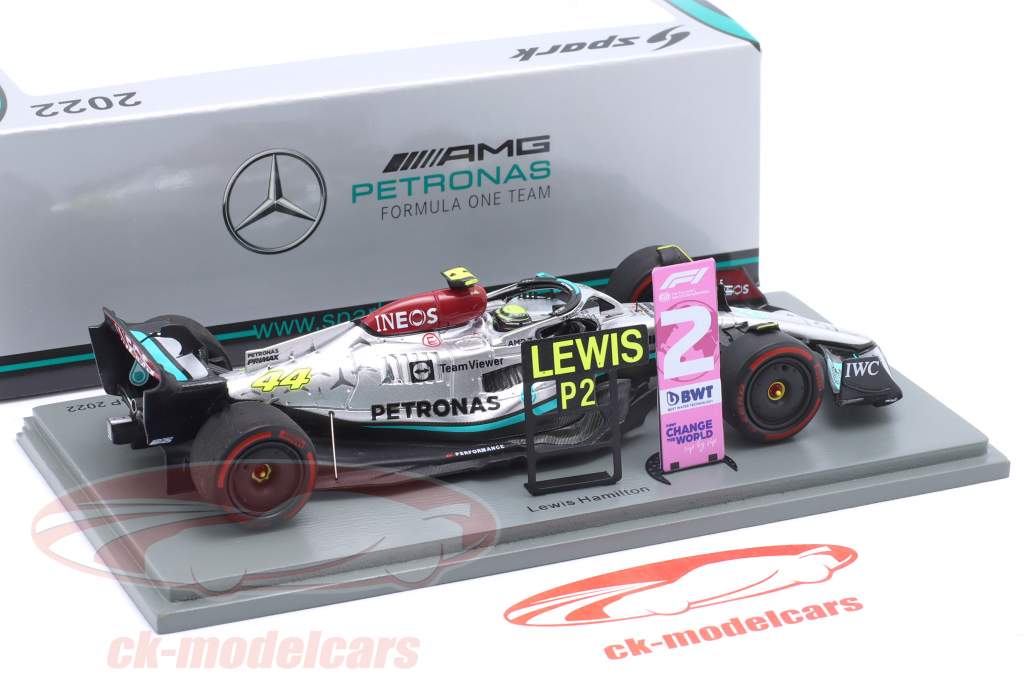 L. Hamilton Mercedes-AMG Petronas #44 2 Brasilien GP formel 1 2022 1:43 Spark